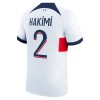 Maillot de Supporter Paris Saint-Germain Hakimi 2 Extérieur 2023-24 Pour Homme